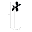 Crosby St. Black Balloon Dog Yard Pick, 11"
