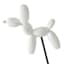 White Balloon Dog Yard Pick, 11"