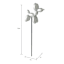 Crosby St. Silver Balloon Dog Yard Pick, 11"