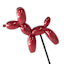 Crosby St. Red Balloon Dog Yard Pick, 11"