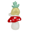 Sunny Club Frog & Snail On Mushroom Outdoor Garden Statue, 10"