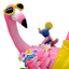 Beach Flamingo Outdoor Garden Statue, 12"