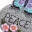 Butterfly Peace Outdoor Stepping Stone, 5"