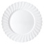 10-Pack Scalloped Edge Plastic Dinner Plates, 10"