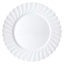 10-Pack Scalloped Edge Plastic Salad Plates, 8"