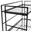4-Tier Metal Folding Rack with Wire Shelves