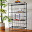 4-Tier Metal Folding Rack with Wire Shelves