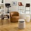 Crosby St. Sawyer Swivel Faux Leather Chair, Cognac