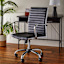 Crosby St. Maxwell Adjustable Faux Leather Office Chair, Black