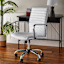 Crosby St. Maxwell Adjustable Faux Leather Office Chair, White