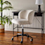 Found & Fable Aubrey Office Chair, White Sherpa