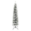 (A24) Pre-Lit LED Flocked Slim Summit Fir Pencil Christmas Tree, 6.5'