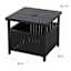 Grammercy Umbrella Patio Table, Black