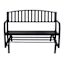 Double Steel Patio Glider, Black