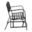 Double Steel Patio Glider, Black