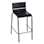 Grammercy Steel Patio Barstool, Black