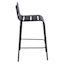 Grammercy Steel Patio Barstool, Black