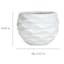 Crosby St. Clara White Outdoor Planter, Small