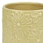Sunny Club Indoor Yellow Ceramic Daisy Planter, 5"