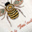 Honeybloom Life is Bee-autiful Woven Outdoor Throw Pillow, 18"
