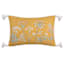 Honeybloom Flower Garden Woven with Tassels Lumbar Outdoor Throw Pillow, 14x20