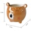 Indoor  Brown Bear Ceramic Planter, 3"