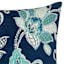 Positano Navy Blue Lumbar Outdoor Throw Pillow, 14x20