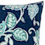 Providence Positano Navy Oversized Square Outdoor Throw Pillow, 20"