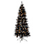 (B8) Pre-Lit LED Black Fir Tree, 7'