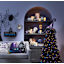(B8) Pre-Lit LED Black Fir Tree, 7'