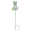 Frog with Butterfly Yard Stake, 36"
