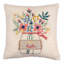 Happy Easter Bouquet Throw Pillow, 16"