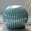 16IN Teal Ceramic Ball Fountain