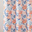 13-Piece Coral Poppy Garden Print Shower Curtain Set, 72"