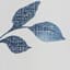 Providence Blue Floral Vine Print Single Shower Curtain, 72"