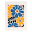Blue & Yellow Flowers Canvas Wall Art, 12x16