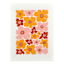 Pink & Yellow Flowers Canvas Wall Art, 12x16