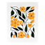 Yellow Flowers Canvas Wall Art, 12x16