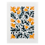 Vine Flowers Canvas Wall Art, 12x16