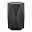 Hexagon Wooden Accent Table, Black