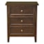 Jamie USB Wooden Accent Table, Walnut Finish