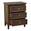 Jamie USB Wooden Accent Table, Walnut Finish