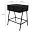 Harmon Wood & Metal Accent Table, Black