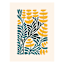 Tall Yellow Flowers Canvas Wall Art, 12x16
