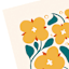 Cheerful Flowers Canvas Wall Art, 12x16