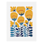 Whimsical Flowers Canvas Wall Art, 12x16
