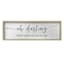 Framed Oh Darling Don't You Ever Grow Up Wooden Wall Art, 30x10