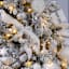 Silver 6-Count White Glittered Shatterproof Drop Ornaments, 5.5"