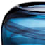 Blue Swirled Glass Vase, 9"