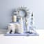 White Glittered Bottlebrush Tree, 16"